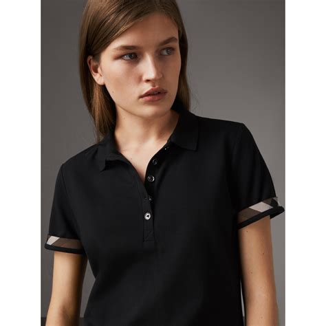 burberry black polo dress|More.